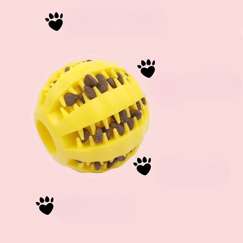 Balle Chien - DogToyBall™ - Jaune - Shoping chien