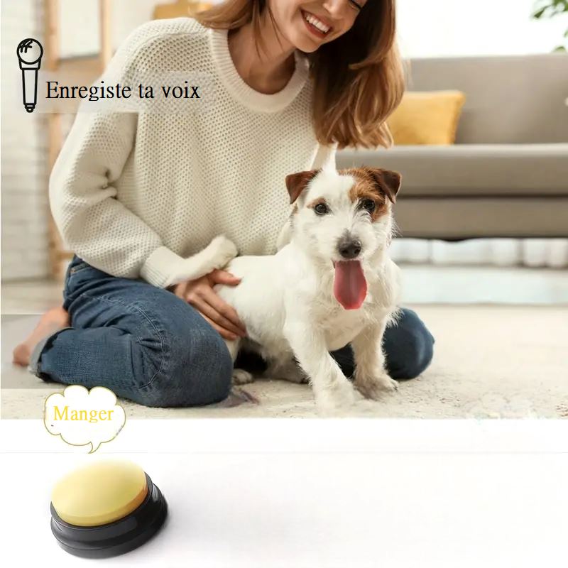 Jouet Interactif Chien - ChienParlant™ - Jaune - Shoping chien